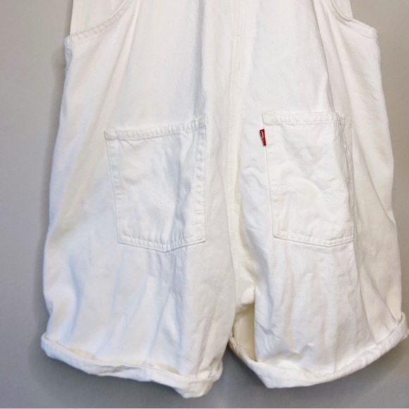 Levi’s Vintage Cotton Shortalls Overalls Short Cut. Size MEDIUM | EUC! - Picture 13 of 16